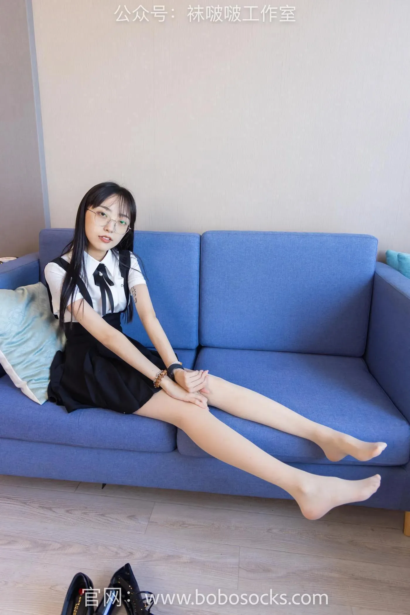 [BoBoSocks袜啵啵]NO.121 稚予-高跟鞋、白棉袜、肉丝 [138P]插图3